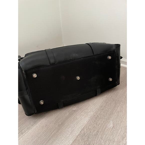 Polo Ralph Lauren Large Black Duffel Bag Weekender Travel Gym Business Trip - Picture 13 of 16